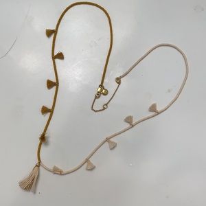 Madewell tassel beaded necklace